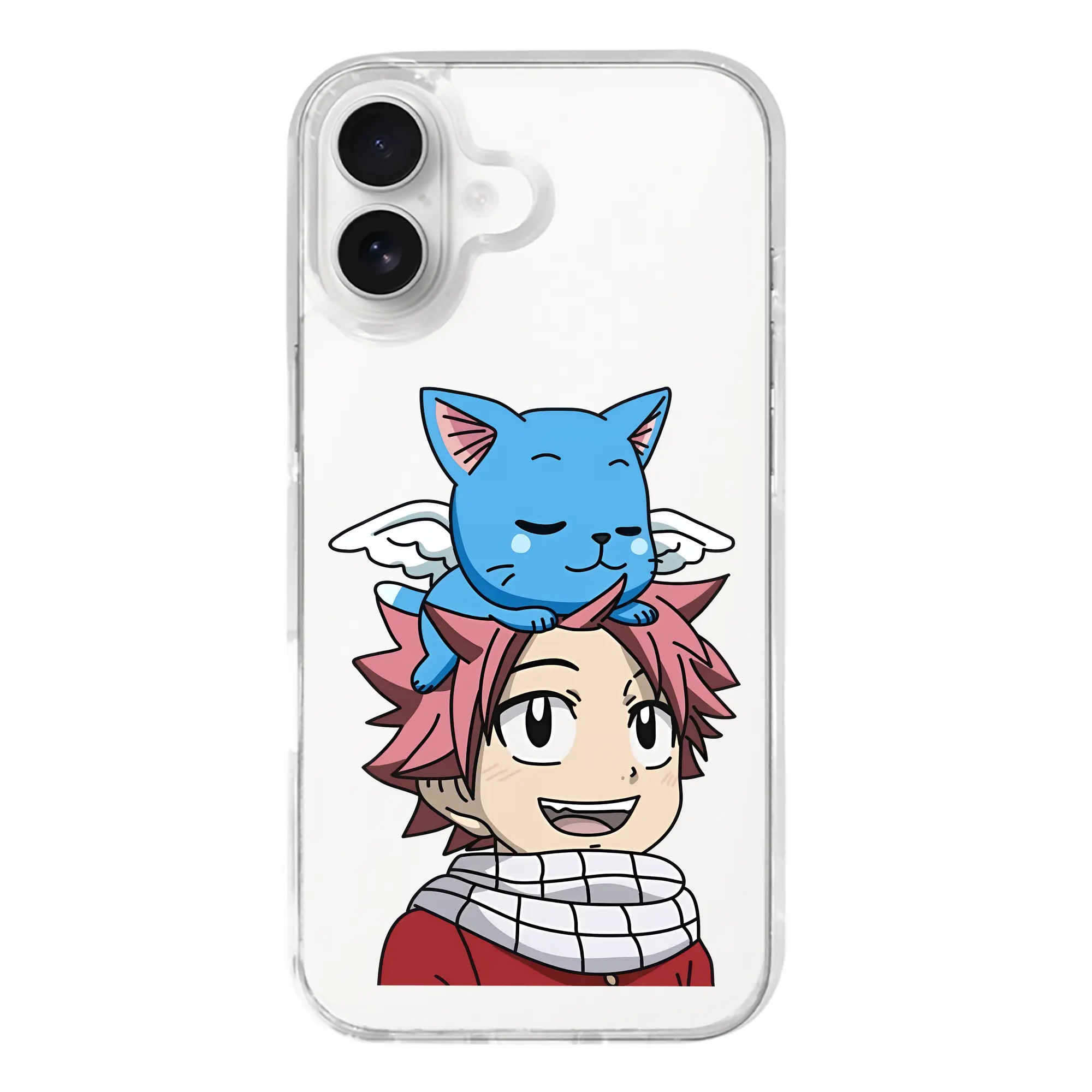 フェアリーテイル グッズ ハッピー - iPhone 17シリーズ 透明スマホケース – 薄型・耐衝撃・精密フィット保護カバー